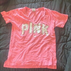 PINK Victoria's Secret Coral Tee